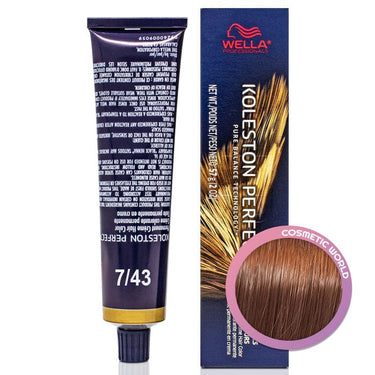 WELLA - KOLESTON PERFECT_Koleston Perfect Me+ 7/43 Medium Blonde/Red Gold_Cosmetic World